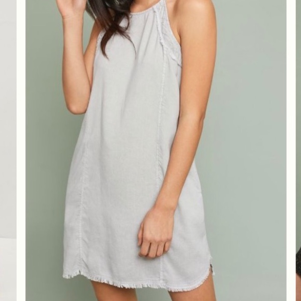 NWT Cloth & Stone Gray Halter Dress size XL